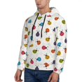 thumbnail image 3 of Sikiie Cute Ladybugs Men's Hoodie, Essentials Hoodie, Sweatshirt, Pullover Hooded Sweatshirt for Men-Medium, 3 of 7
