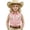 Light Pink, variant on Girls Cowgirl Outfit Snap Button Down Fringe Shirt Sleeveless Tops