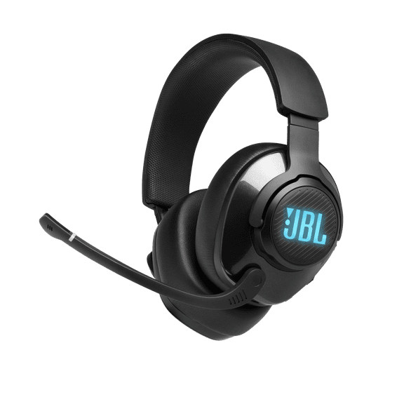 Restored JBL Quantum 400, USB over-ear PC gaming headset with game-chat dial Refurbished