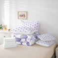 thumbnail image 6 of Manfei Kawaii Ocean Shell 7-Piece Twin Bedding,Modern Chic Bowtie Bedding Comforter Set,Reversible, 6 of 7