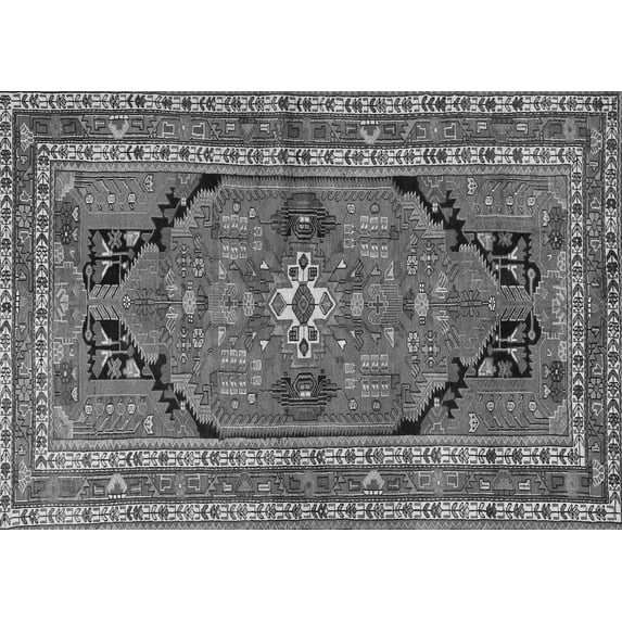 Ahgly Company Indoor Rectangle Persian Gray Traditional Area Rugs, 8' x 10'