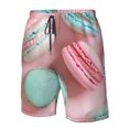 thumbnail image 4 of Logiee Pastel Macarons Delight Print Mens Swim Trunks Quick Dry Board Shorts,Breathable Hawaii Beach Shorts Swimwear Bathing Suits-XX-Large, 4 of 6