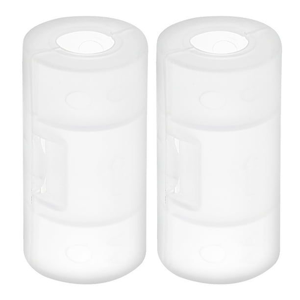 2 pcs Clear AA to Size C Battery Adapters Converter Cases CAdapter