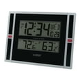 thumbnail image 2 of La Crosse Technology 11" WWVB Digital Clock with Temperature, Black, 2 of 6