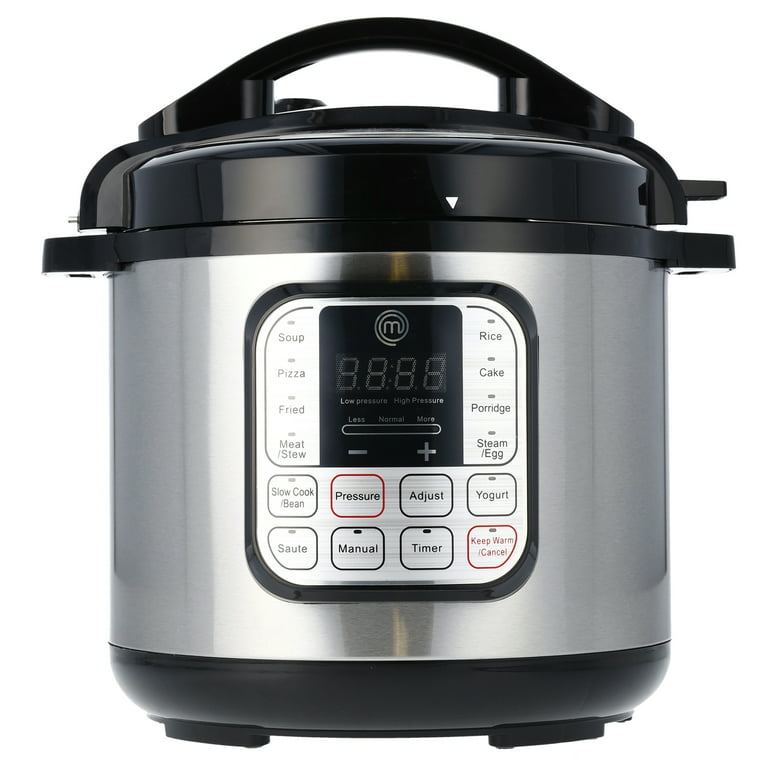 Classic Cuisine Multi-Cooker 4-in-1 Pressure Cooker, Slow Cooker, Rice  Cooker, Steamer-Color:Silver 