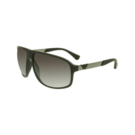 Emporio Armani Men's Gradient EA4029-50638G-64 Black Square Sunglasses