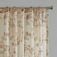 thumbnail image 5 of Madison Park Simone Printed Floral Rod Pocket and Back Tab Voile Sheer Curtain in Blush, 50"x84", 5 of 5