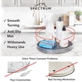 thumbnail image 3 of Spectrum Lazy Susan Organizador Hexa Redondo Pequeño (Paquete De 2) – Plato Giratorio Lazy Susan Para Gabinete, Refrigerador, Despensa, Mesa Y Estante – Organización Y Almacenamiento Giratorios Y Gira, 3 of 5