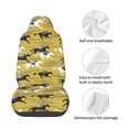 thumbnail image 4 of Wukai Horsemen In Horseraces Full Set Car Seat Covers with Soft Padding Universal Auto Front Seats Protector and Cushion Mat, 4 of 5