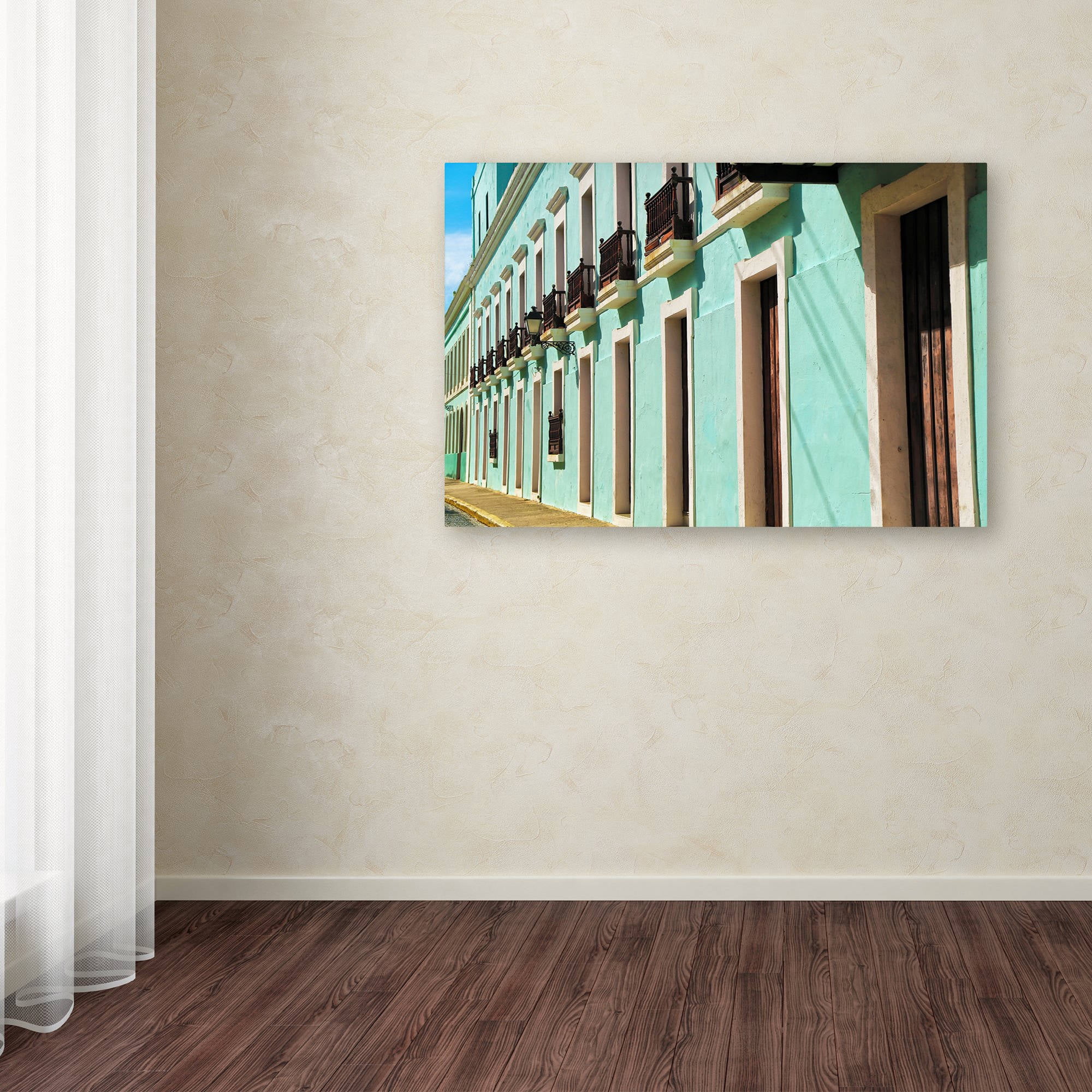 Trademark Fine Art "Old San Juan 2" Canvas Art by CATeyes