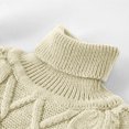 thumbnail image 6 of ZyeKqe Baby Clothes Infant Newborn Boys Girls Sweaters High Neck Long Sleeve Cable Knit Top Warm Loose Pullover Tops Winter Outfits, 6 of 7