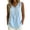 Light Blue, variant on Staron Women Sleeveless V Neck Pleated Blouse Casual Button Down Loose Fit Summer Vacation Beach Tank Top, Light Blue M