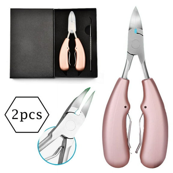 LNKOO Toe Nail Clippers for Thick Nails and Ingrown Toenails, Heavy Duty Toenail Clippers, One of the Large Nail Nipper, Especially Suitable for Seniors（2 pieces）