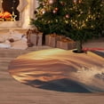 thumbnail image 6 of Lsque Sunset Dancing Dolphin A Print Christmas Tree Skirt, Tree Skirt with Ties or Velcro, Perfect for Holiday Decorations, Halloween, and New Year-30", 6 of 7