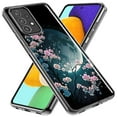 thumbnail image 2 of MUNDAZE Samsung Galaxy Z Flip 4 Shockproof Clear Hybrid Protective Phone Case Kawaii Manga Pink Cherry Blossom Full Moon Cover, 2 of 5