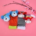 thumbnail image 4 of Calcetines con sonajero para bebé, calcetines y pulseras con sonajero para animales infantiles, calcetines con sonajero para animales infantiles, juguetes con sonajero para bebé, muy versátiles, 4 of 9