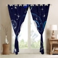 thumbnail image 5 of Galaxy Curtains Outer Space 30%-50% Blackout Curtains, Universe Themed Window Curtains for Teens Solar System Galaxy Theme Bedroom Curtains Planet Print Curtains Blue,2 Panels 38"Wx54"L, 5 of 5