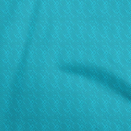 oneOone Cotton Poplin Turquoise Blue Fabric Scribble Lines Sewing Fabric By The Yard Printed Diy Clothing Sewing Supplies 42 Inch Wide