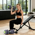 thumbnail image 5 of KALNUR Soft Adjustable Dumbbells 44lbs Floor Friendly, 4-in-1 Free Weights Set with Barbell & Kettlebell Function,Compact Strength Equipment for Home Gym,Small Space Workout for Men & Women, 5 of 7