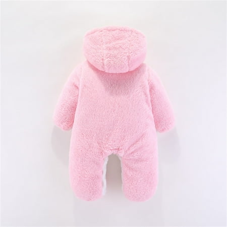 

Gubotare Baby Bodysuit Baby Sweater Boy Girl Winter Clothes Knit Oversize Romper Warm Crewneck Long Sleeve Top Onesie for Toddlers Pink 9-12 Months