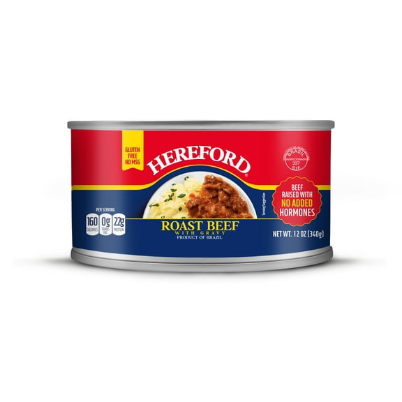 Hereford Roast Beef, with Gravy, 12 oz Can