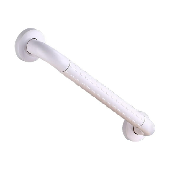 Wswqop Shower Grab Bar Anti Slip Wall Mounted Stainless Steel Assistant Handle Bathroom White length 6cm