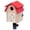 Red & Wood, variant on Jeffers Wood Bluebird House with T-Post Mount Adapter, Pine Wood Birdhouse, Nesting Box with Baby Steps and Air Vents, Ventilated Outdoor Design, Garden Backyard Wildlife Habitat - Church Style