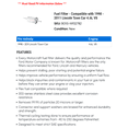 thumbnail image 2 of Fuel Filter - Compatible with 1998 - 2011 Lincoln Town Car 4.6L V8 1999 2000 2001 2002 2003 2004 2005 2006 2007 2008 2009 2010, 2 of 2