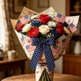 thumbnail image 6 of Patriotic American Flag Star & Stripe Bows,4th of July Red White Blue Bows for Independence Day Front Door,Wall,Wreaths,Gift Boxes,Holiday Party Decor, 6 of 6