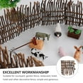 thumbnail image 2 of LOLIPPYY 10Pcs PVC Brown Small Fence for DIY Fairy Garden Kit and Micro Landscape Decoration, 2 of 6