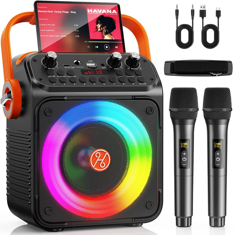 JYX Karaoke Machine with 2 Wireless Microphones photo 1
