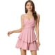 thumbnail image 1 of Vestido de Tirantes Finos Allegra K En Capas con Volantes Rosa XL, 1 of 6
