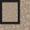 thumbnail image 2 of 3S Brother's Home Décor Curtains BOHO Design Set of 2 Panels Velvet Look Hanging Back Tap and Rod Pocket Décor Nursery Room Bedroom Kitchen Window - Made in Turkey 36Beige (52"Wx84"L), 2 of 6