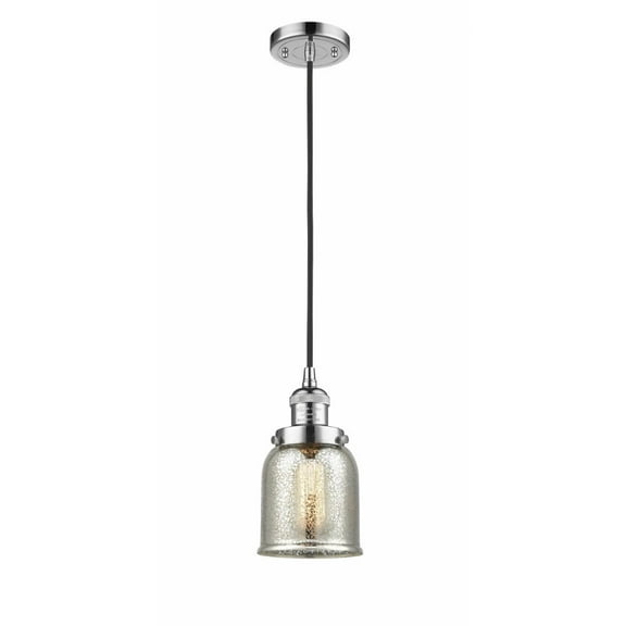Innovations 201C-PC-G58-LED Small Bell 1 Light Mini Pendant part of the Franklin Restoration Collection, Polished Chrome
