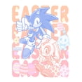 thumbnail image 2 of Girls Sonic the Hedgehog Happy Easter Blue Blur and Cream T Shirt, 2 of 5