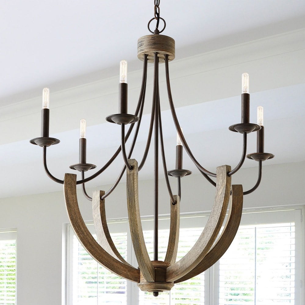 Capital Lighting - Tybee - Chandelier 6 Light Nordic Grey - in Industrial style