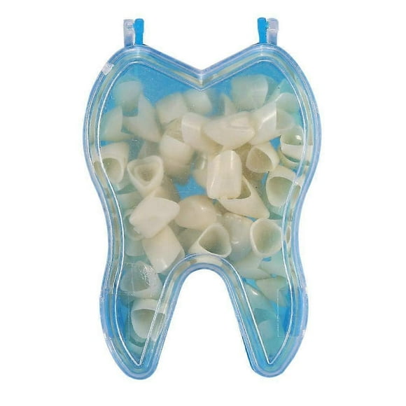 Temporary Dental Crown, 50 Pieces/Box Teeth Temporary Teeth Realistic Dental Care Front Back Tooth Crown