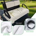 thumbnail image 5 of Golf Cart Seat Covers for 2 Seater,Eucalyptus Leaves Soft Microfiber Cart Seat Towel Blanket,Green Summer Botanical Rustic Absorbent Breathable Non Slip Bench Seats Protector for Golf Course 51"x31", 5 of 9