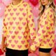 thumbnail image 1 of TaTaai Couple Crew Neck Printed Sweatshirt, Valentine's Day Gift Unisex Long-Sleeve Gift, 1 of 8