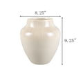 thumbnail image 2 of Better Homes and Gardens 9.25"H Ceramic Chic Neutral Vase Made for Tabletops - 4.75 lbs, 2 of 5