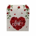 thumbnail image 2 of Liquidation! Ymkly Robe de Fête, Cheesecloth, Mode Femmes Tissu Bande Élastique Double Couche Écharpes Cheveux Impression Florale Queue de Cheval Saint-Valentin Drapeau Rouge, Cadeau Saint-Valentin, 2 of 9
