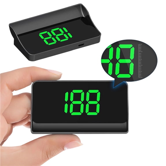 Head-Up Display Car GPS Digital Speedometer, Digital Speedometer Odometer With Green Display, HUD for Cars, Trucks & Motorcycles