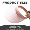 thumbnail image 2 of Viseras para mujeres, gorras deportivas, viseras para el sol para hombres, viseras con clip para golf, tenis y carreras para mujeres, sombreros para el sol de playa para mujeres, sombreros, 2 of 5