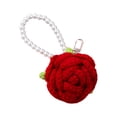 thumbnail image 4 of Llavero rosa tejido a mano con colgante creativo para teléfono, bolso y llavero Rojo, 4 of 9