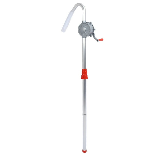 Hand Transfer Pump, Improve Efficiency Non Deform Rustproof Oxidized Oil Inlet Pipe Aluminum Alloy Gasoline Transfer Hand Pump for Hydraulic Oil