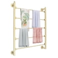 thumbnail image 1 of Gold Scarf Display Stand 5-Tier Metal Belt Hanger Tie Rack Wall Mounted Sturdy, 1 of 10