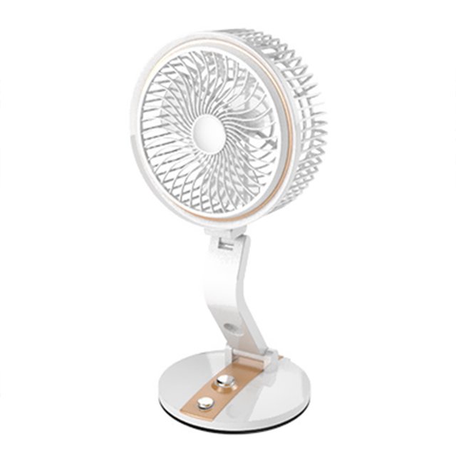 Mistaha USB Rechargeable Fan with Night Light Adjustable Speed & Brightness Multifunctional Wall Mounted &