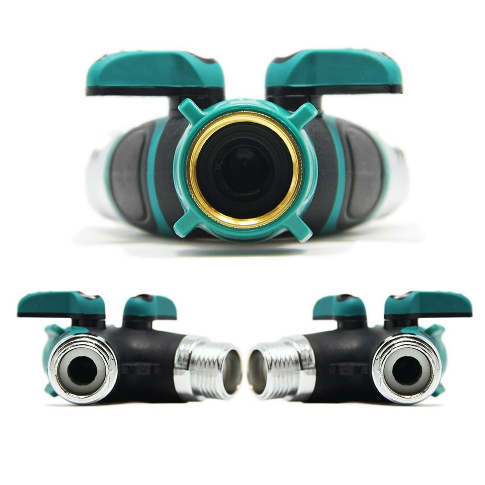 Metal Body Garden Hose Splitter, 2 Way Y Hose Splitter Connector
