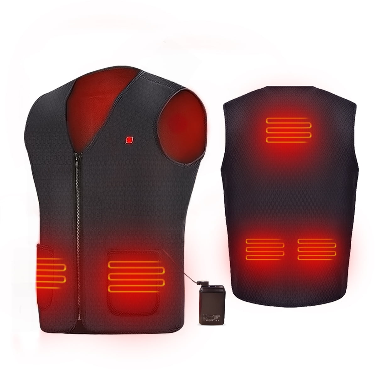 Electric Heated Vest Washable Warm Jacket ColdProof Heating Clothes
