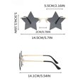 thumbnail image 3 of Wutalume Unisex Star Shaped Sunglasses, Fashion Solid Color Fun Eyewear for Dance Party, Holiday Celebration, Decorative Glasses, UV Protection, Novelty Accessory for Men and Women,Purple, 3 of 4